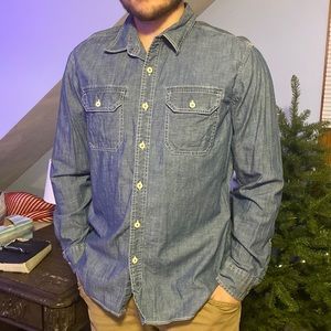 Men’s Denim Button down. Cowboy vibes!